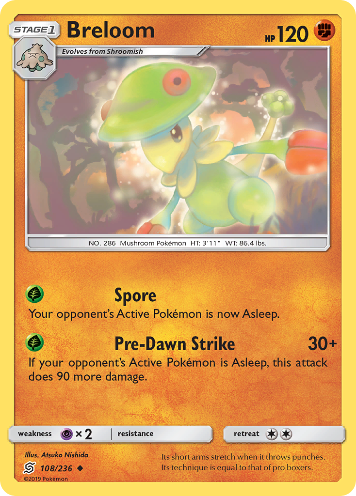 Breloom (108/236) [Sun & Moon: Unified Minds] | Arkham Games and Comics