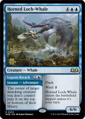 Horned Loch-Whale // Lagoon Breach [Wilds of Eldraine Prerelease Promos] | Arkham Games and Comics