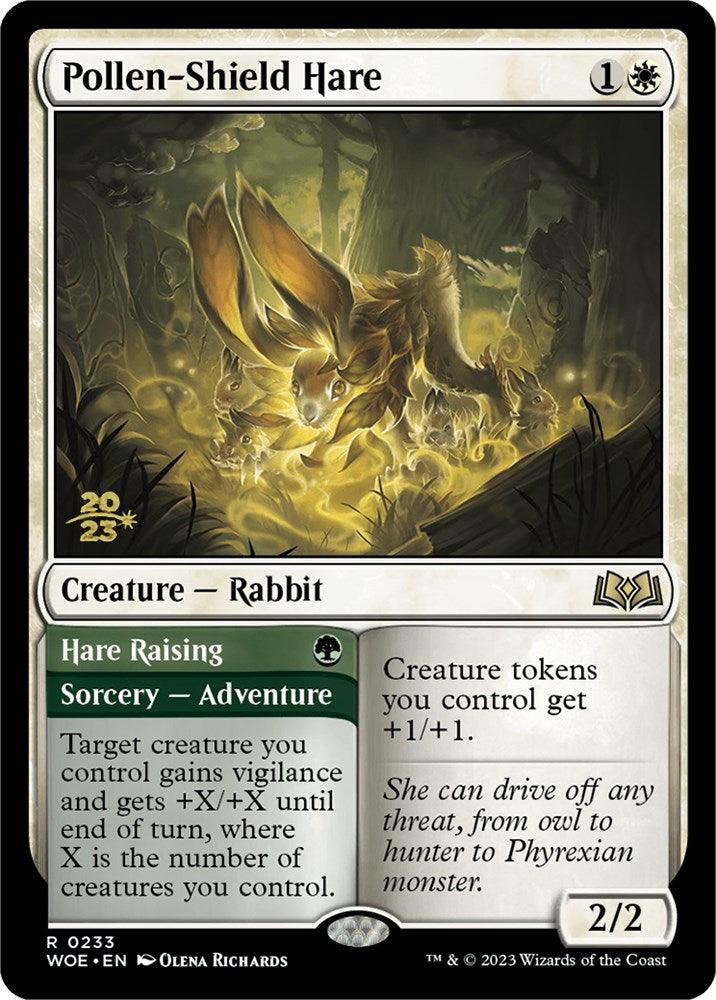 Pollen-Shield Hare // Hare Raising [Wilds of Eldraine Prerelease Promos] | Arkham Games and Comics