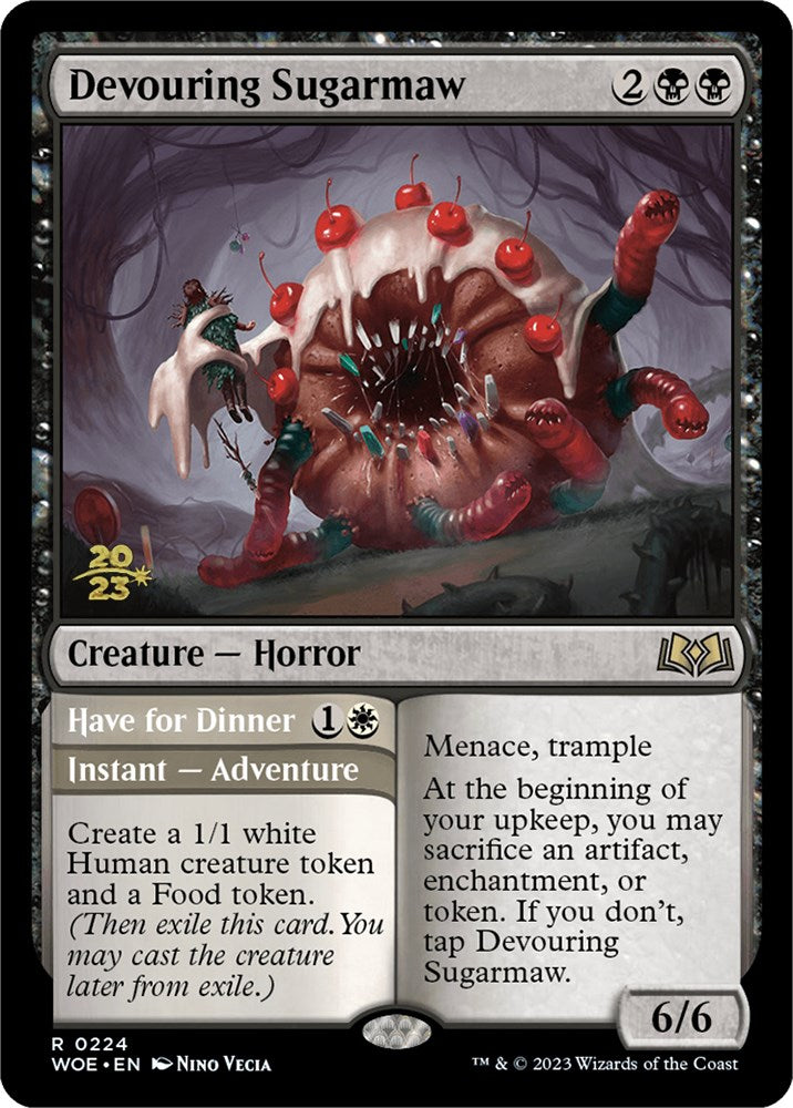 Devouring Sugarmaw // Have for Dinner(Promo Pack) [Wilds of Eldraine Promos] | Arkham Games and Comics