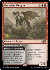 Decadent Dragon // Expensive Taste [Wilds of Eldraine Prerelease Promos] | Arkham Games and Comics