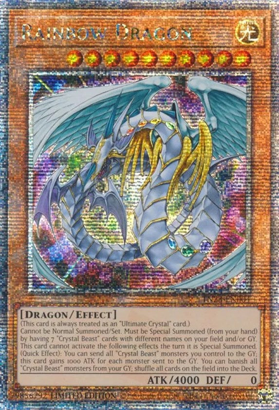 Rainbow Dragon [TN23-EN004] Quarter Century Secret Rare | Arkham Games and Comics