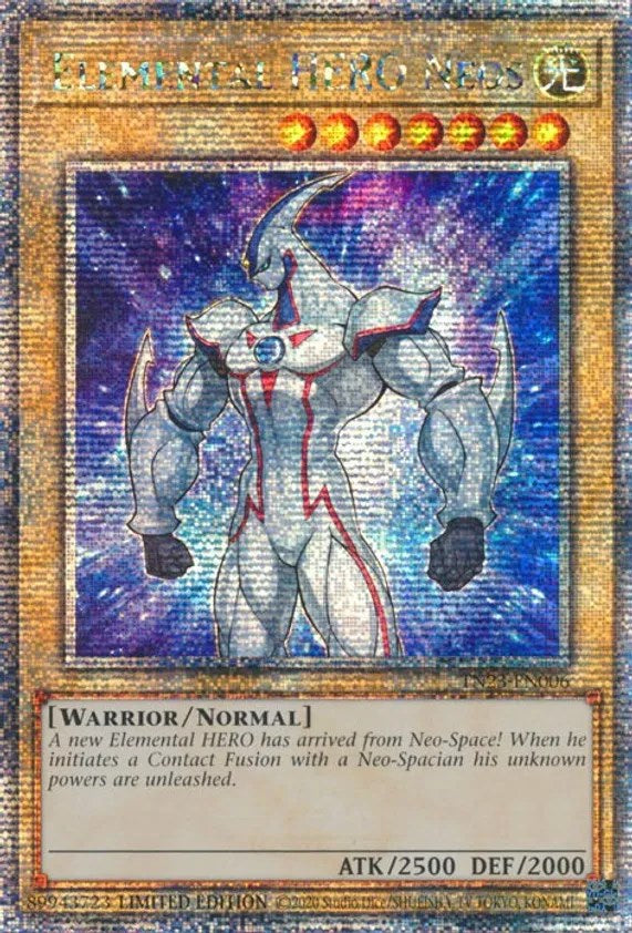 Elemental HERO Neos [TN23-EN006] Quarter Century Secret Rare | Arkham Games and Comics