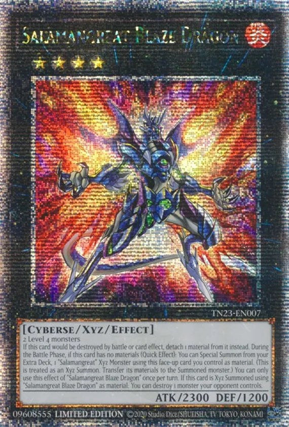 Salamangreat Blaze Dragon [TN23-EN007] Quarter Century Secret Rare | Arkham Games and Comics