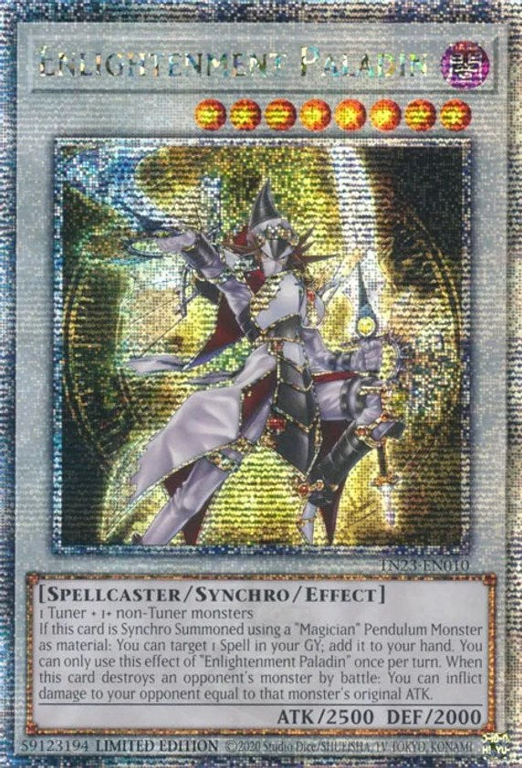 Enlightenment Paladin [TN23-EN010] Quarter Century Secret Rare | Arkham Games and Comics