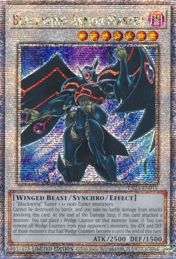 Blackwing Armor Master [TN23-EN015] Quarter Century Secret Rare | Arkham Games and Comics