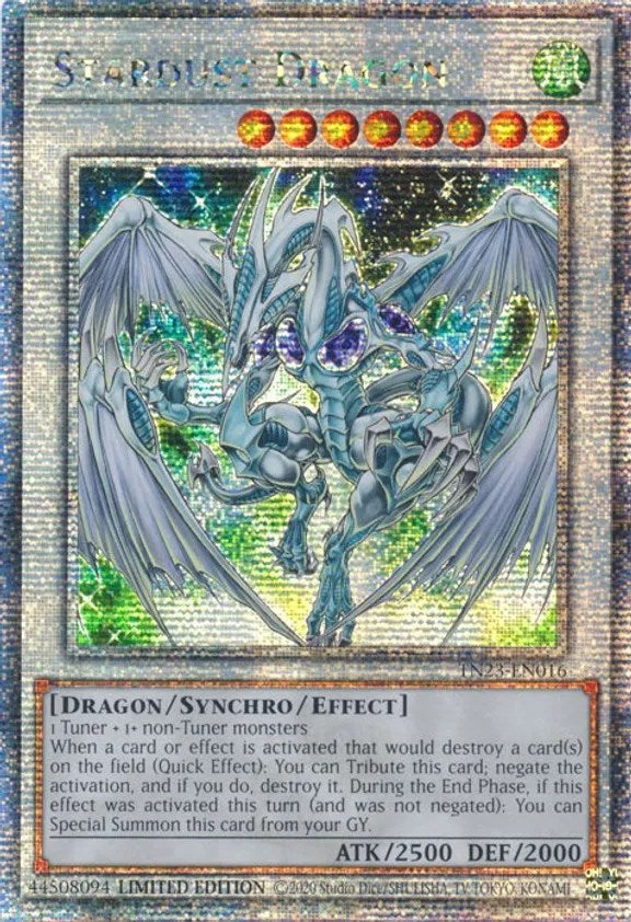 Stardust Dragon [TN23-EN016] Quarter Century Secret Rare | Arkham Games and Comics