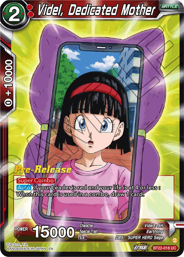 Videl, Dedicated Mother (BT22-018) [Critical Blow Prerelease Promos] | Arkham Games and Comics