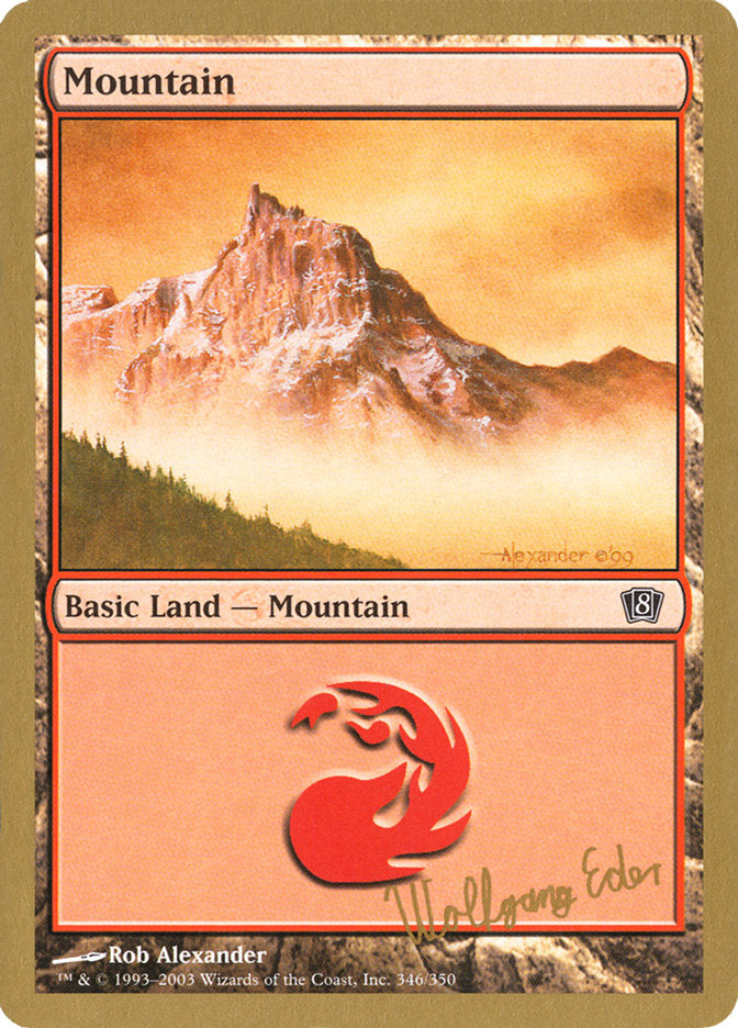 Mountain (we346) (Wolfgang Eder) [World Championship Decks 2003] | Arkham Games and Comics