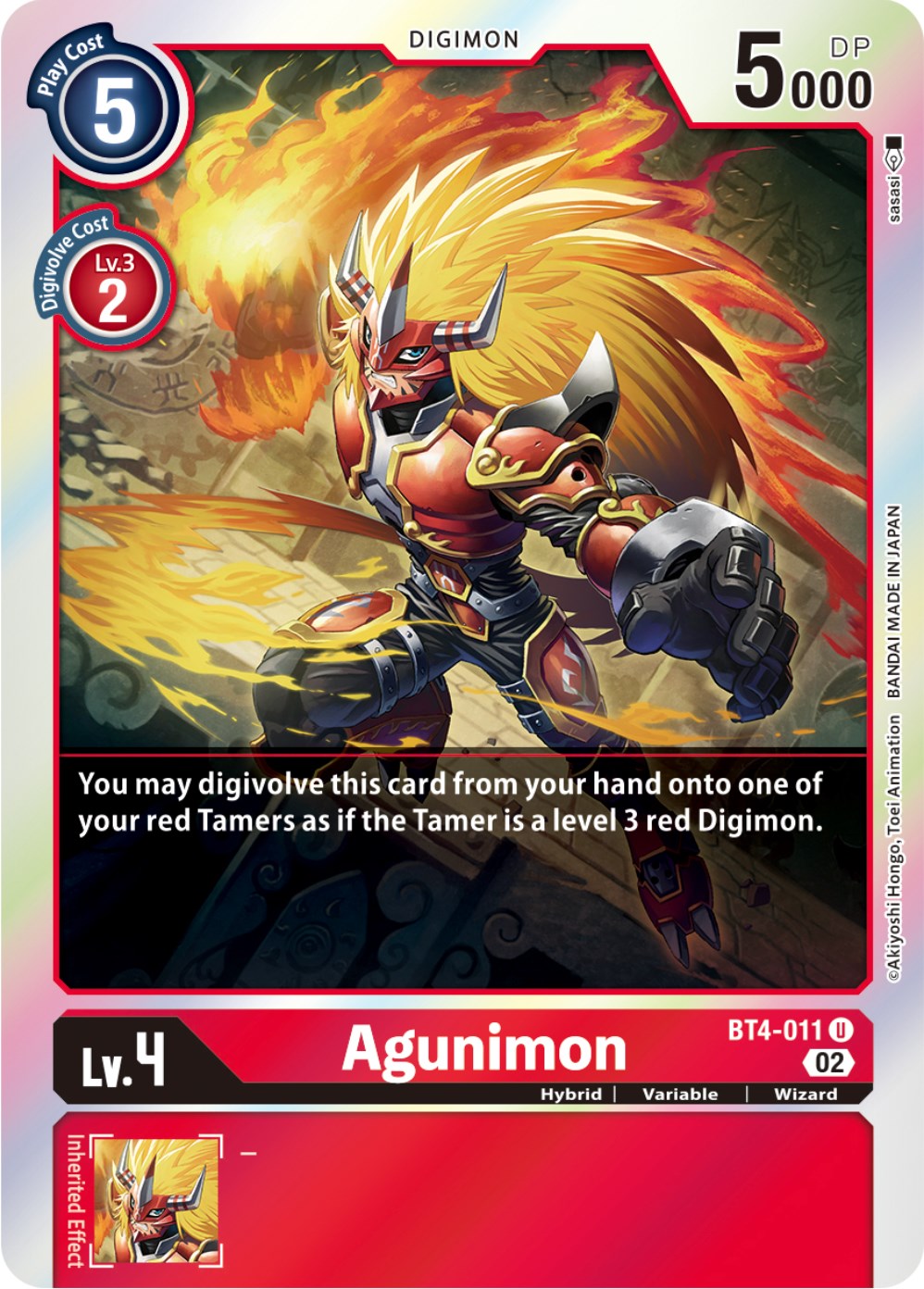 Agunimon [BT4-011] [Resurgence Booster] | Arkham Games and Comics