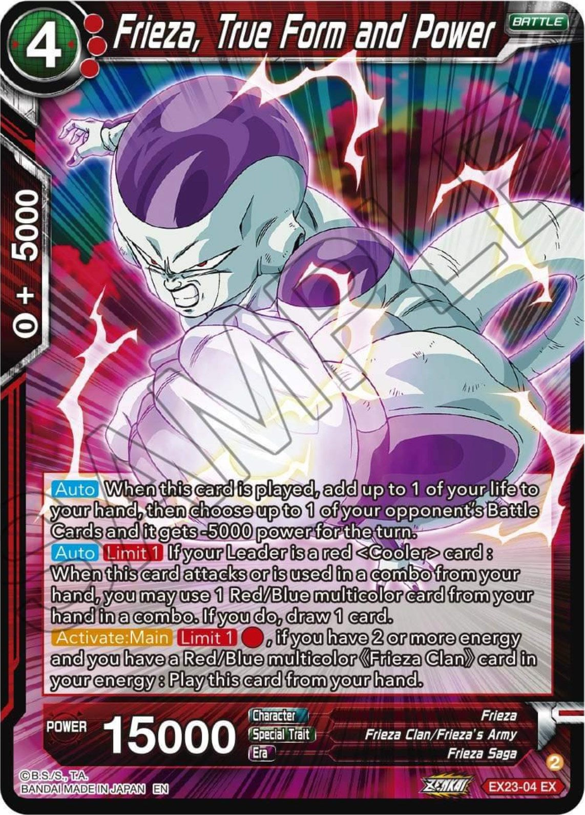 Frieza, True Form and Power (EX23-04) [Premium Anniversary Box 2023] | Arkham Games and Comics