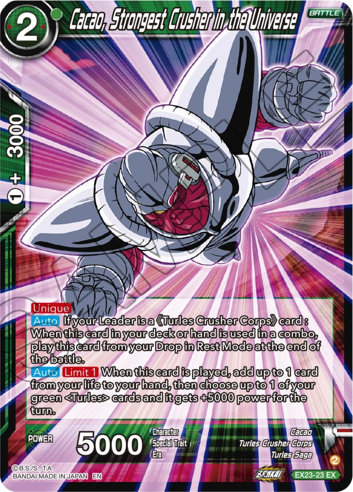 Cacao, Strongest Crusher in the Universe (EX23-23) [Premium Anniversary Box 2023] | Arkham Games and Comics