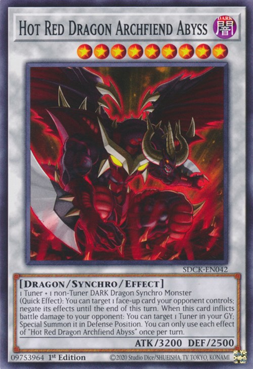 Hot Red Dragon Archfiend Abyss [SDCK-EN042] Common | Arkham Games and Comics