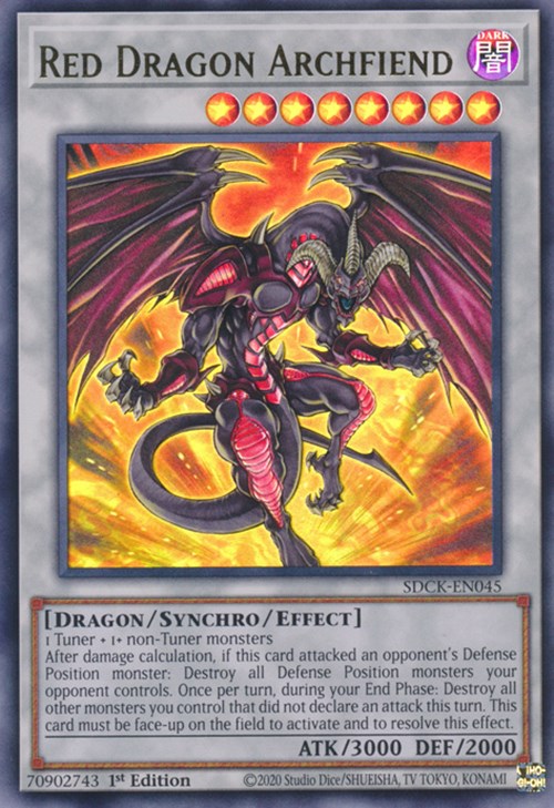 Red Dragon Archfiend [SDCK-EN045] Ultra Rare | Arkham Games and Comics