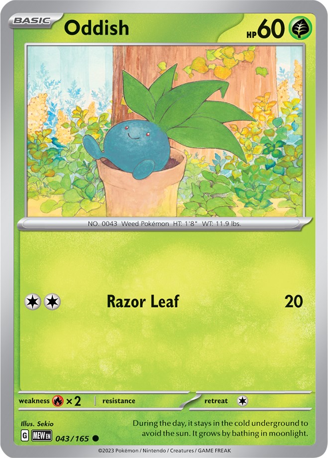 Oddish (043/165) [Scarlet & Violet: 151] | Arkham Games and Comics