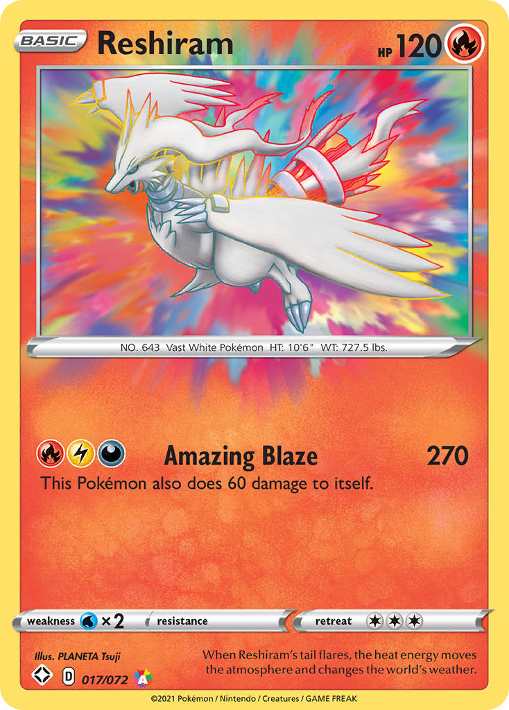 Reshiram (017/072) [Sword & Shield: Shining Fates] | Arkham Games and Comics