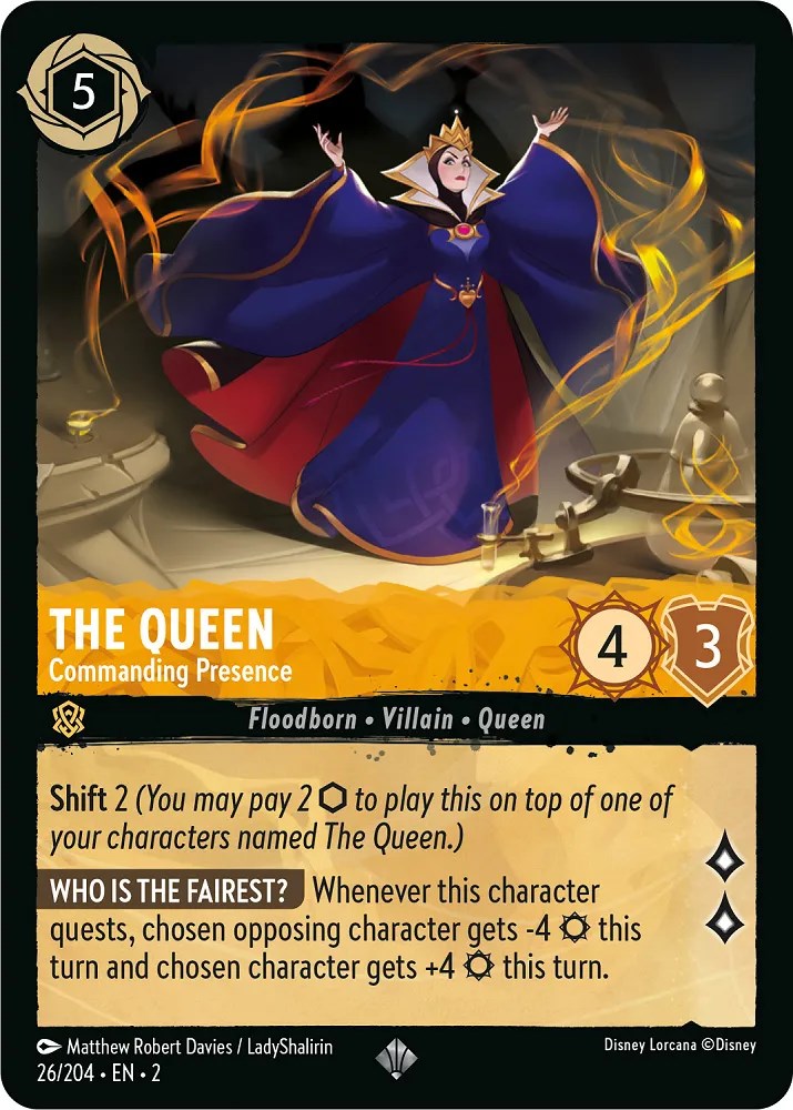 The Queen - Commanding Presence (26/204) [Rise of the Floodborn] | Arkham Games and Comics