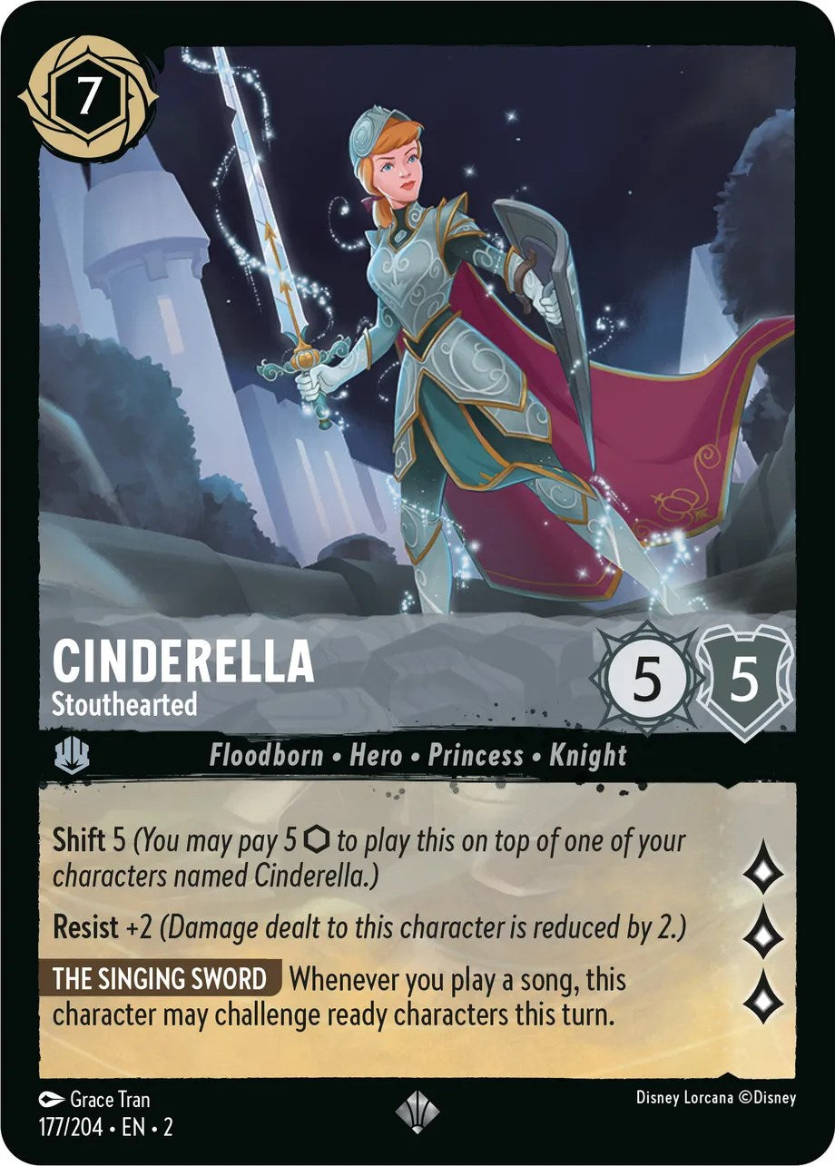 Cinderella - Stouthearted (177/204) [Rise of the Floodborn] | Arkham Games and Comics