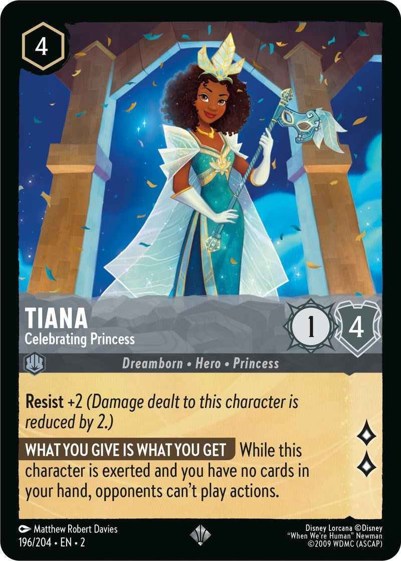Tiana - Celebrating Princess (196/204) [Rise of the Floodborn] | Arkham Games and Comics
