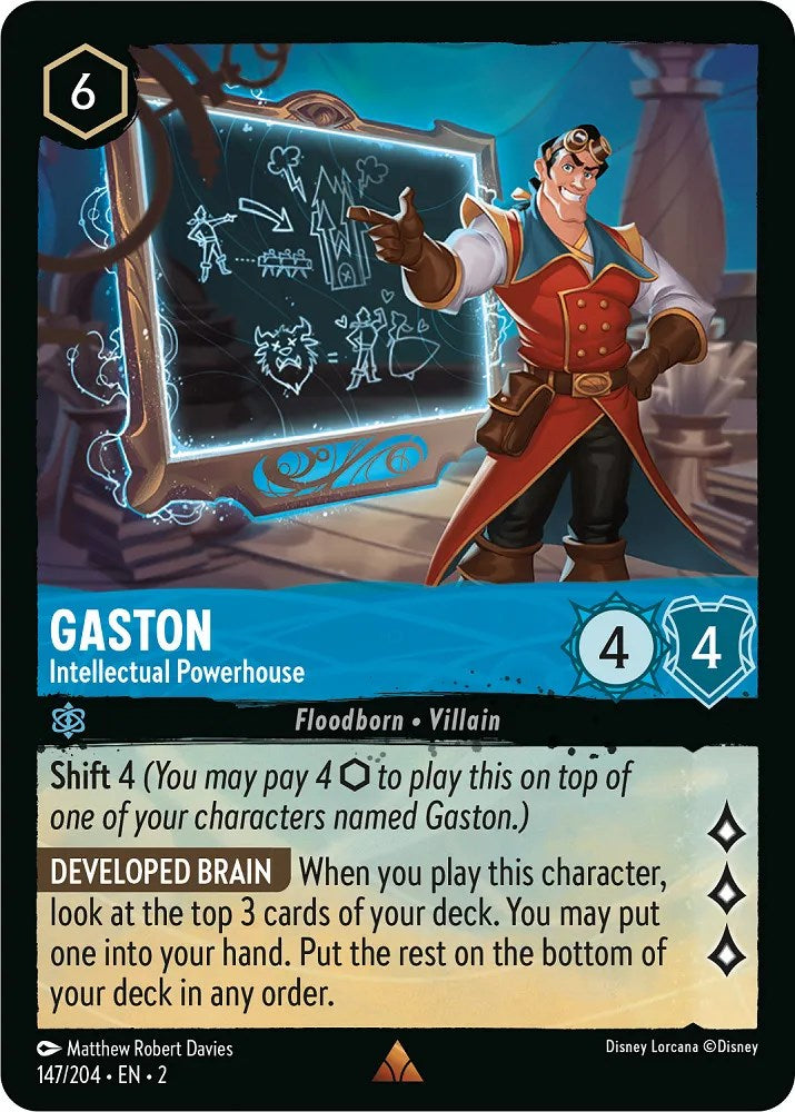 Gaston - Intellectual Powerhouse (147/204) [Rise of the Floodborn] | Arkham Games and Comics