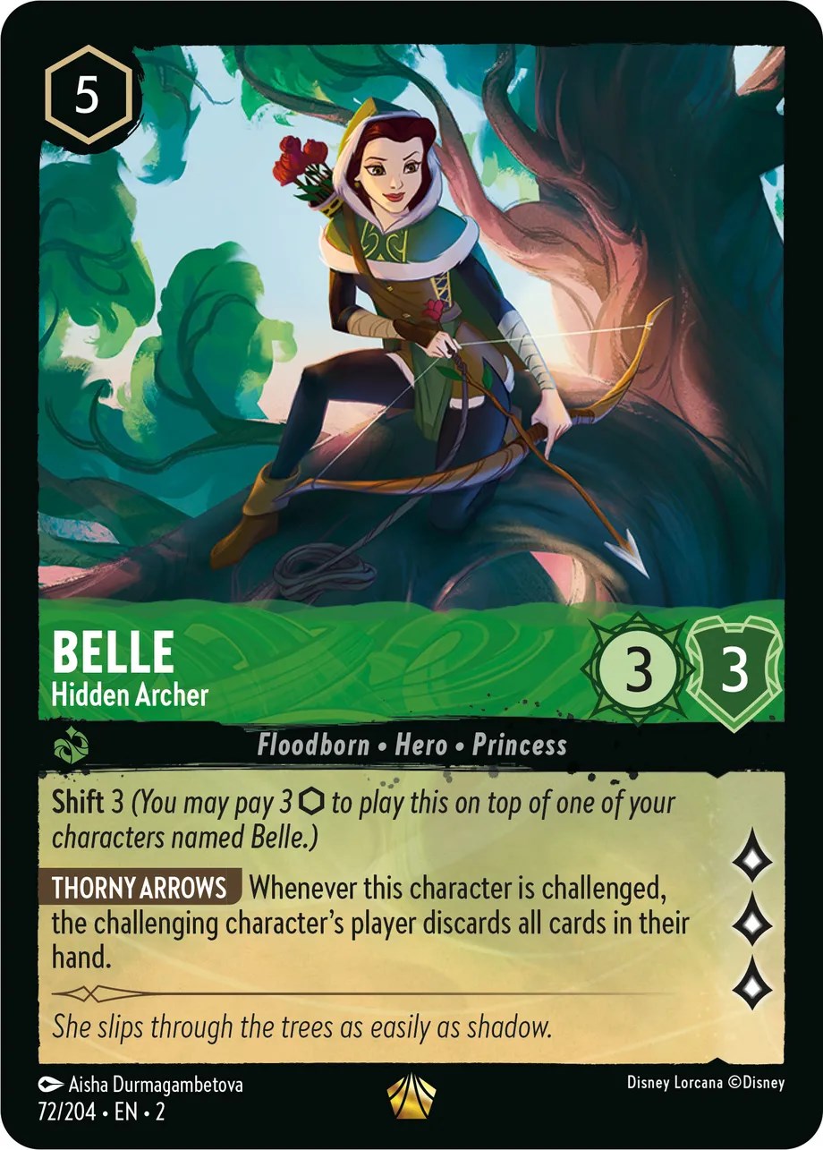 Belle - Hidden Archer (72/204) [Rise of the Floodborn] | Arkham Games and Comics