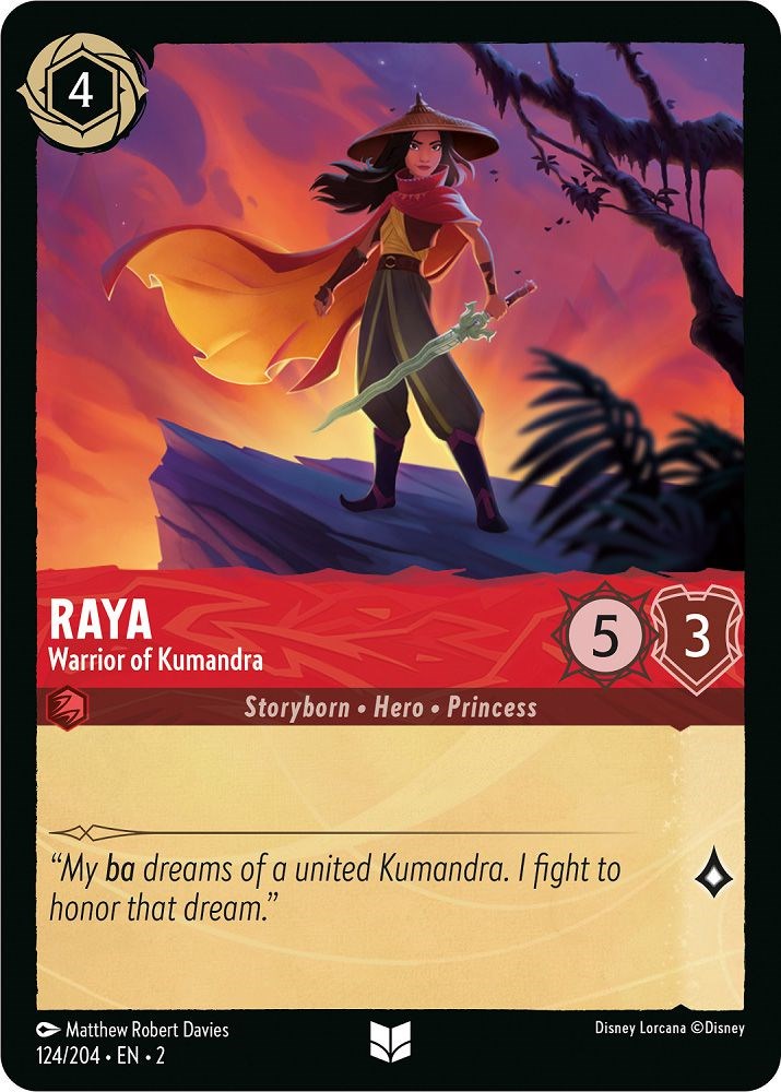 Raya - Warrior of Kumandra (124/204) [Rise of the Floodborn] | Arkham Games and Comics