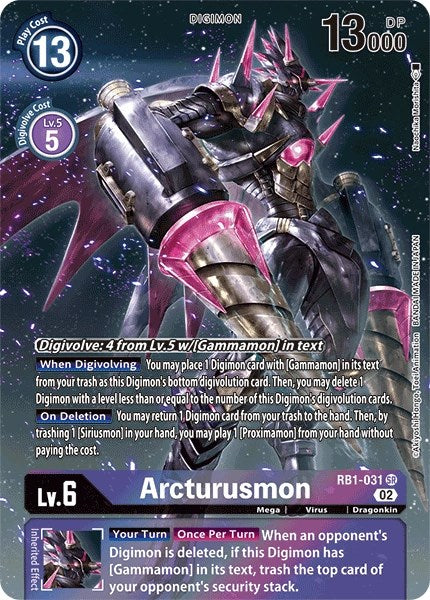 Arcturusmon (Textured Alternate Art) [Resurgence Booster] | Arkham Games and Comics