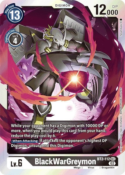 BlackWarGreymon (Resurgence Booster Reprint) [Resurgence Booster] | Arkham Games and Comics