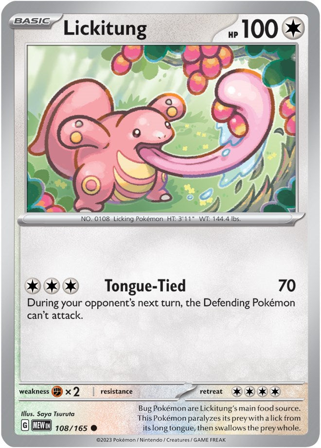 Lickitung (108/165) [Scarlet & Violet: 151] | Arkham Games and Comics