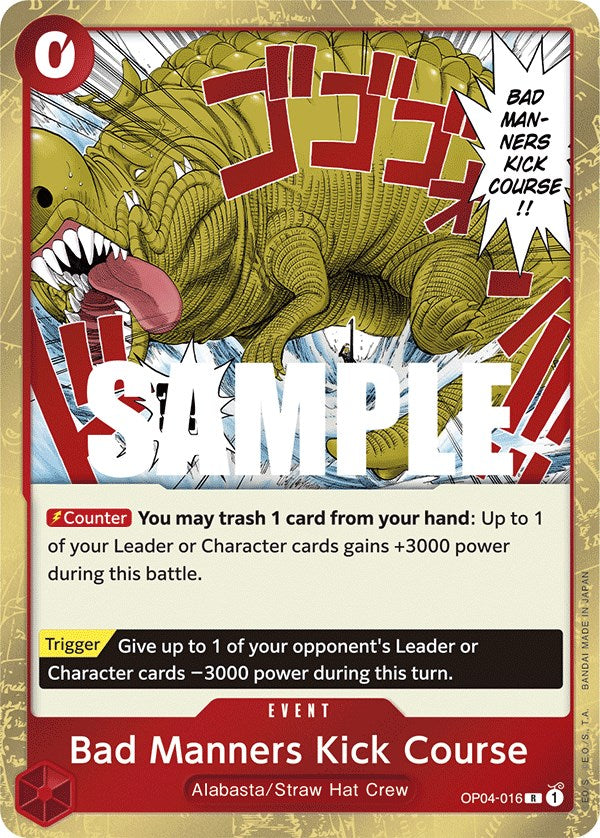 Bad Manners Kick Course [Kingdoms of Intrigue] | Arkham Games and Comics