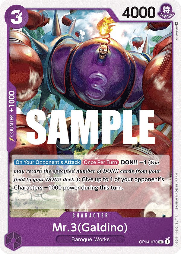 Mr.3(Galdino) [Kingdoms of Intrigue] | Arkham Games and Comics