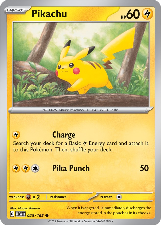 Pikachu (025/165) [Scarlet & Violet: 151] | Arkham Games and Comics