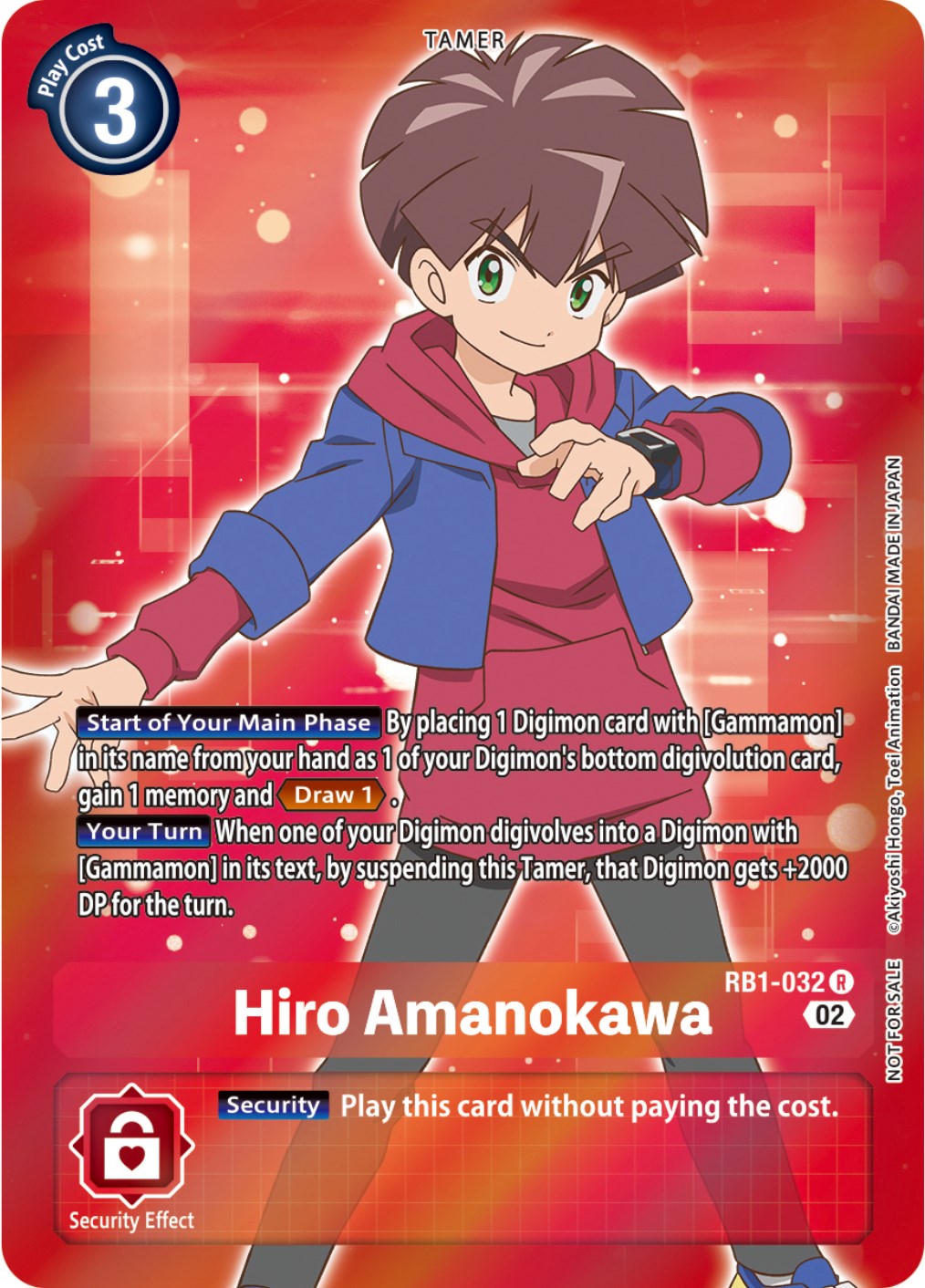 Hiro Amanokawa [RB1-032] (Box Topper) [Resurgence Booster] | Arkham Games and Comics