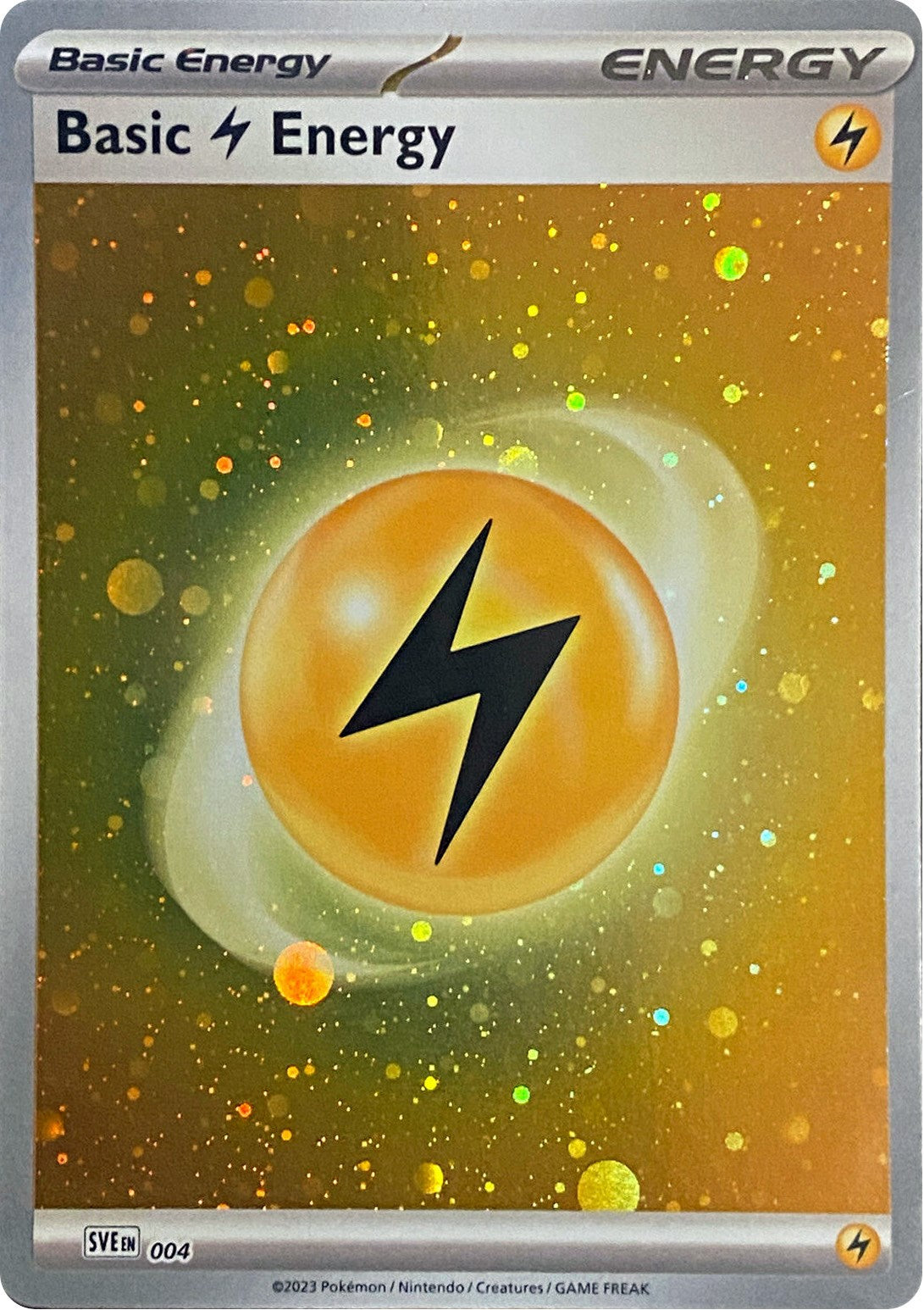Basic Lightning Energy (004) (Cosmos Holo) [Scarlet & Violet: Base Set] | Arkham Games and Comics