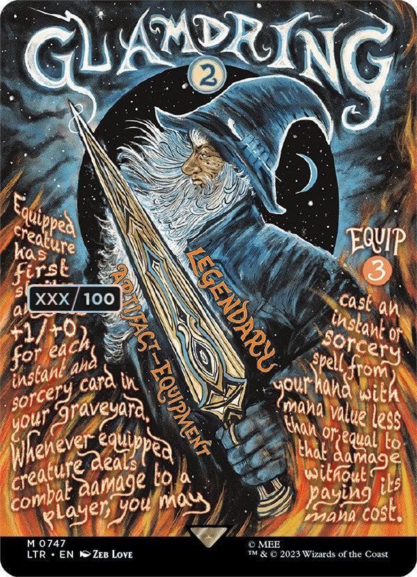 Glamdring (Borderless Poster) (Serialized) [The Lord of the Rings: Tales of Middle-Earth] | Arkham Games and Comics