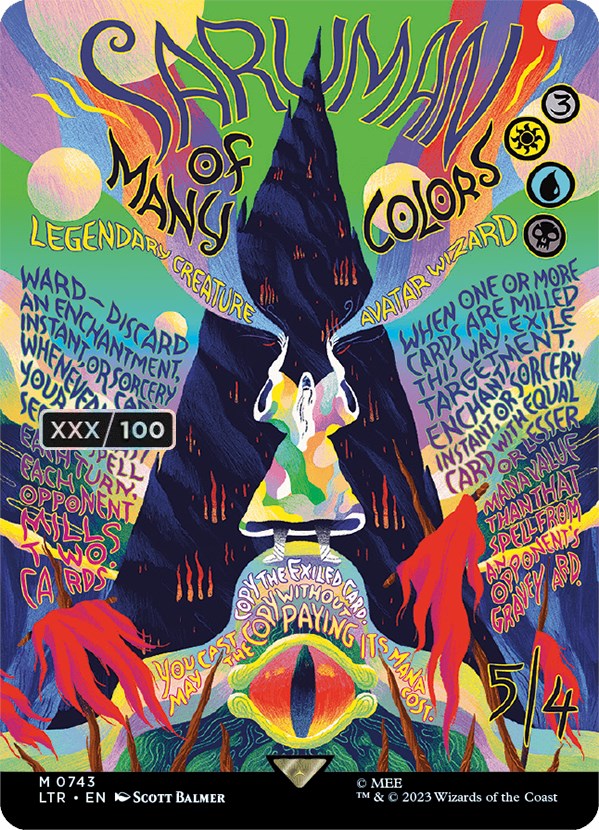 Saruman of Many Colors (Borderless Poster) (Serialized) [The Lord of the Rings: Tales of Middle-Earth] | Arkham Games and Comics