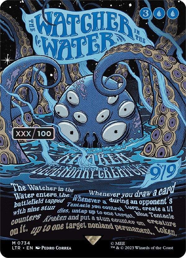 The Watcher in the Water (Borderless Poster) (Serialized) [The Lord of the Rings: Tales of Middle-Earth] | Arkham Games and Comics