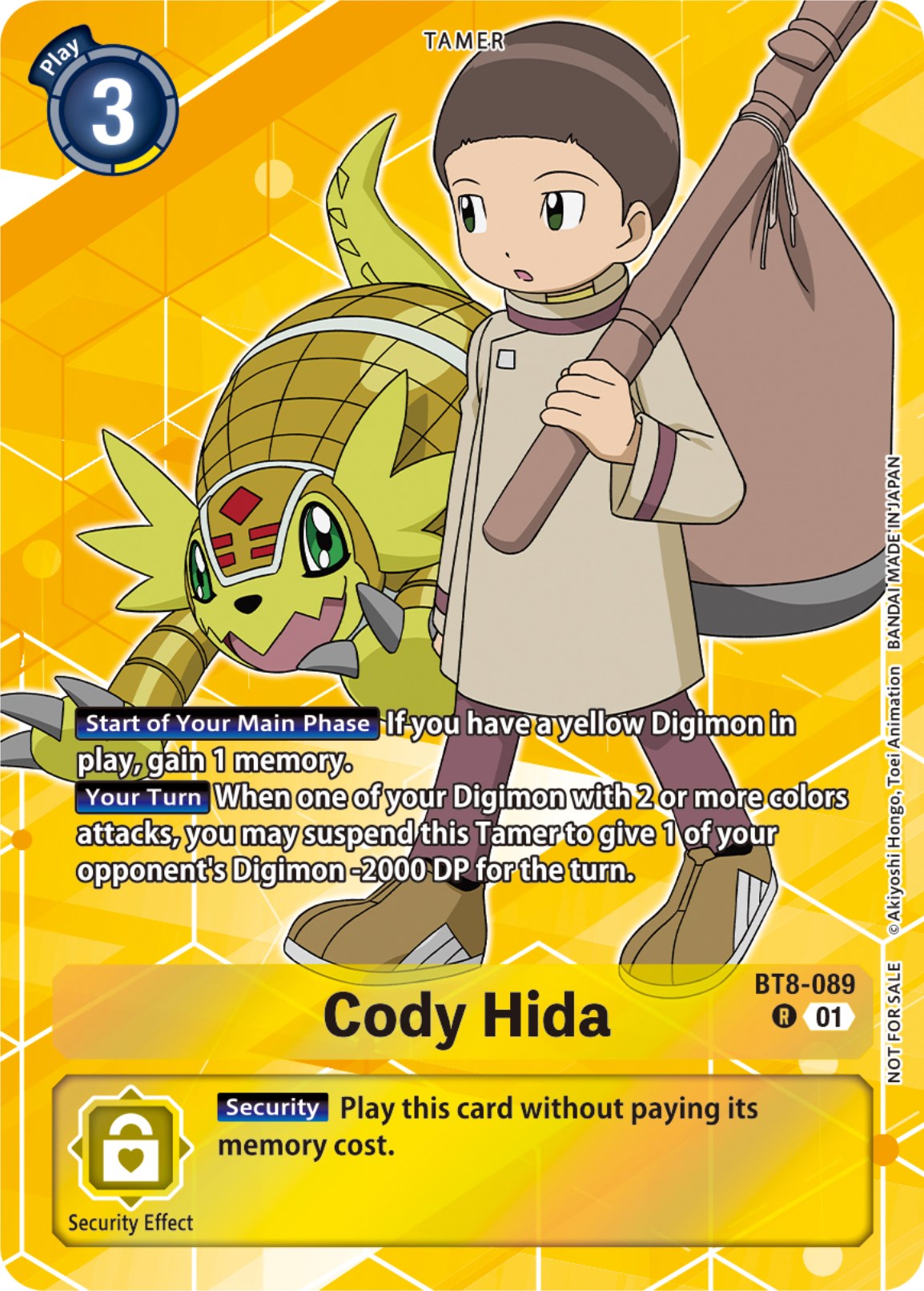 Cody Hida [BT8-089] (Tamer Party Pack -The Beginning-) [New Awakening] | Arkham Games and Comics