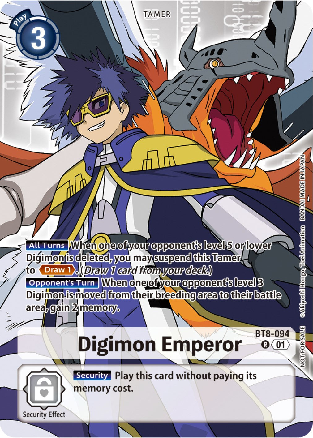 Digimon Emperor [BT8-094] (Tamer Party Pack -The Beginning-) [New Awakening] | Arkham Games and Comics