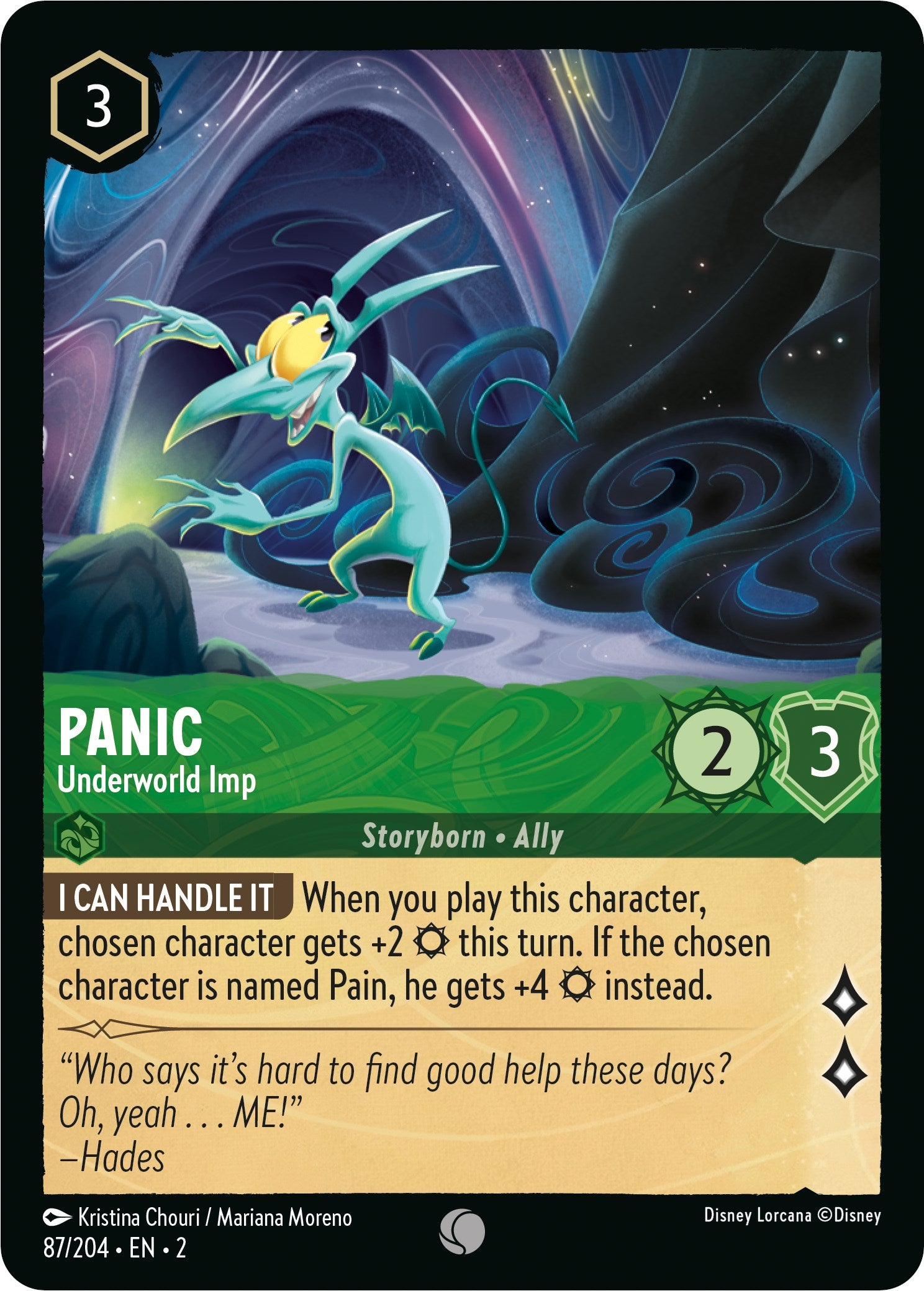 Panic - Underworld Imp (87/204) [Rise of the Floodborn] | Arkham Games and Comics