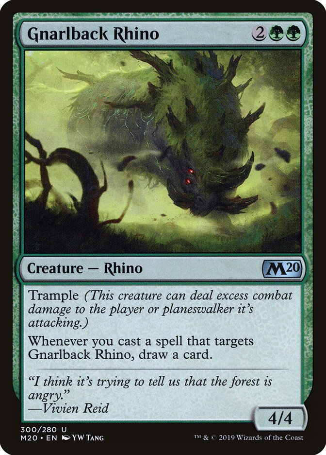 Gnarlback Rhino [Core Set 2020] | Arkham Games and Comics