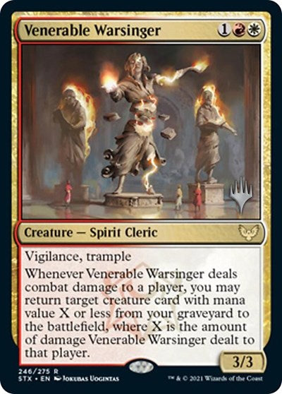 Venerable Warsinger (Promo Pack) [Strixhaven: School of Mages Promos] | Arkham Games and Comics