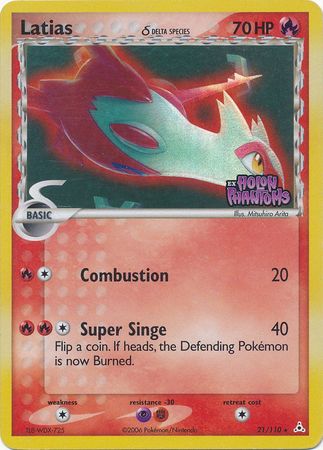 Latias (21/110) (Delta Species) (Stamped) [EX: Holon Phantoms] | Arkham Games and Comics