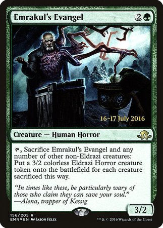 Emrakul's Evangel [Eldritch Moon Promos] | Arkham Games and Comics