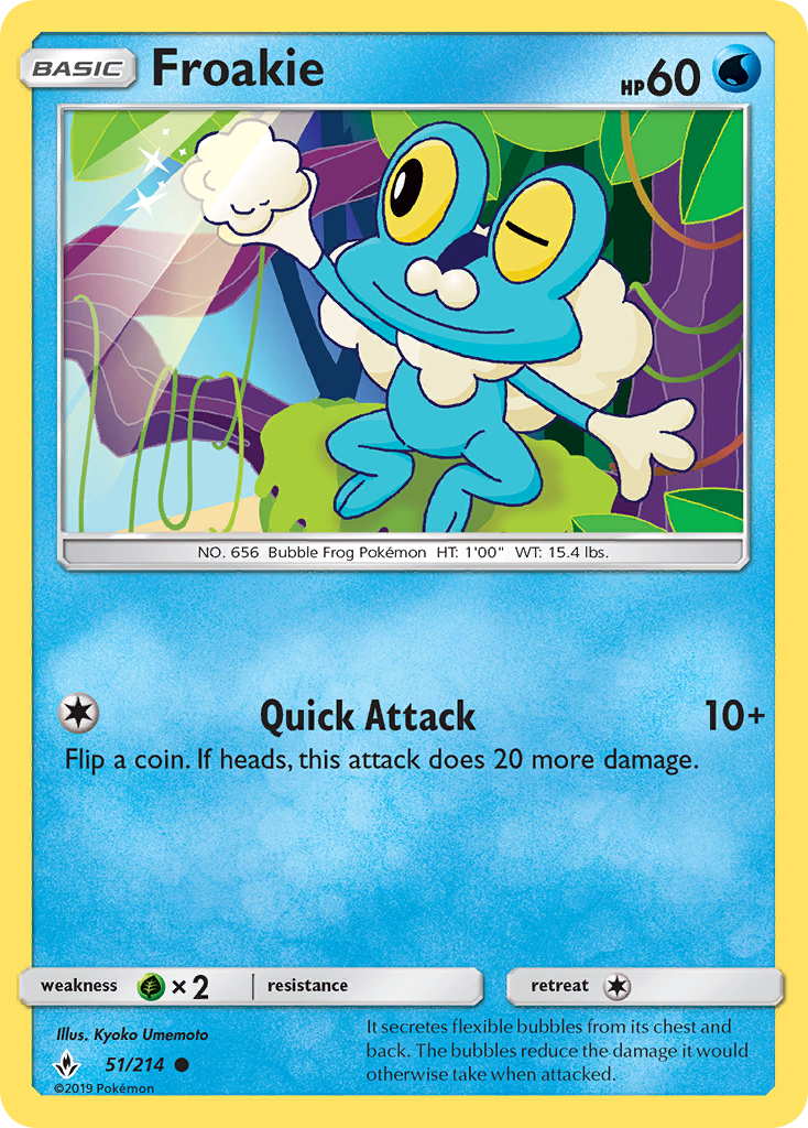 Froakie (51/214) [Sun & Moon: Unbroken Bonds] | Arkham Games and Comics