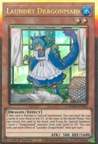 Laundry Dragonmaid [MAGO-EN021] Gold Rare | Arkham Games and Comics