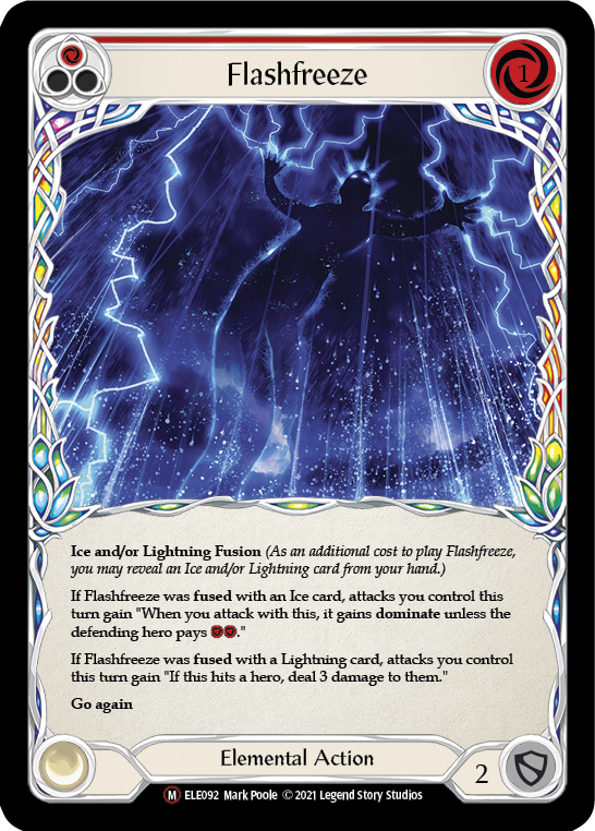 Flashfreeze [U-ELE092] (Tales of Aria Unlimited)  Unlimited Rainbow Foil | Arkham Games and Comics