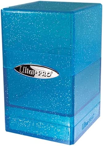 Ultra Pro Satin Tower Glitter Blue Deck Box | Arkham Games and Comics