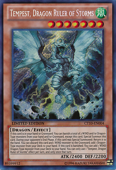 Tempest, Dragon Ruler of Storms [CT10-EN004] Secret Rare | Arkham Games and Comics