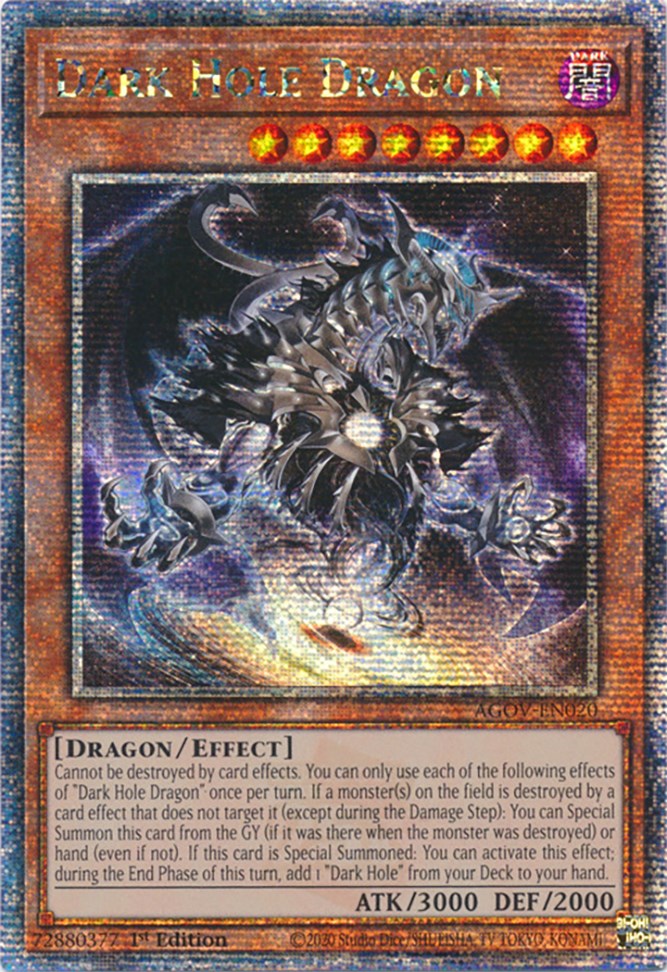 Dark Hole Dragon (Quarter Century Secret Rare) [AGOV-EN020] Quarter Century Secret Rare | Arkham Games and Comics